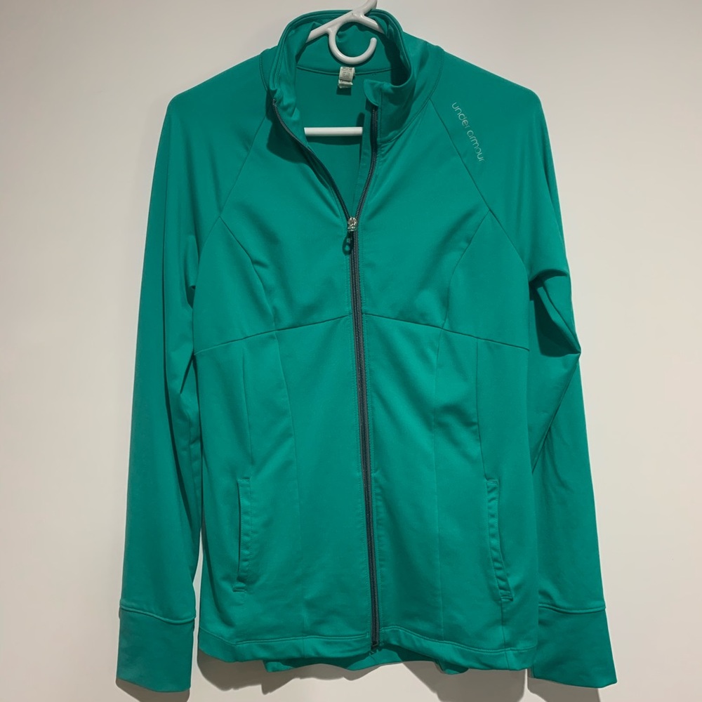 Teal under armour jacket